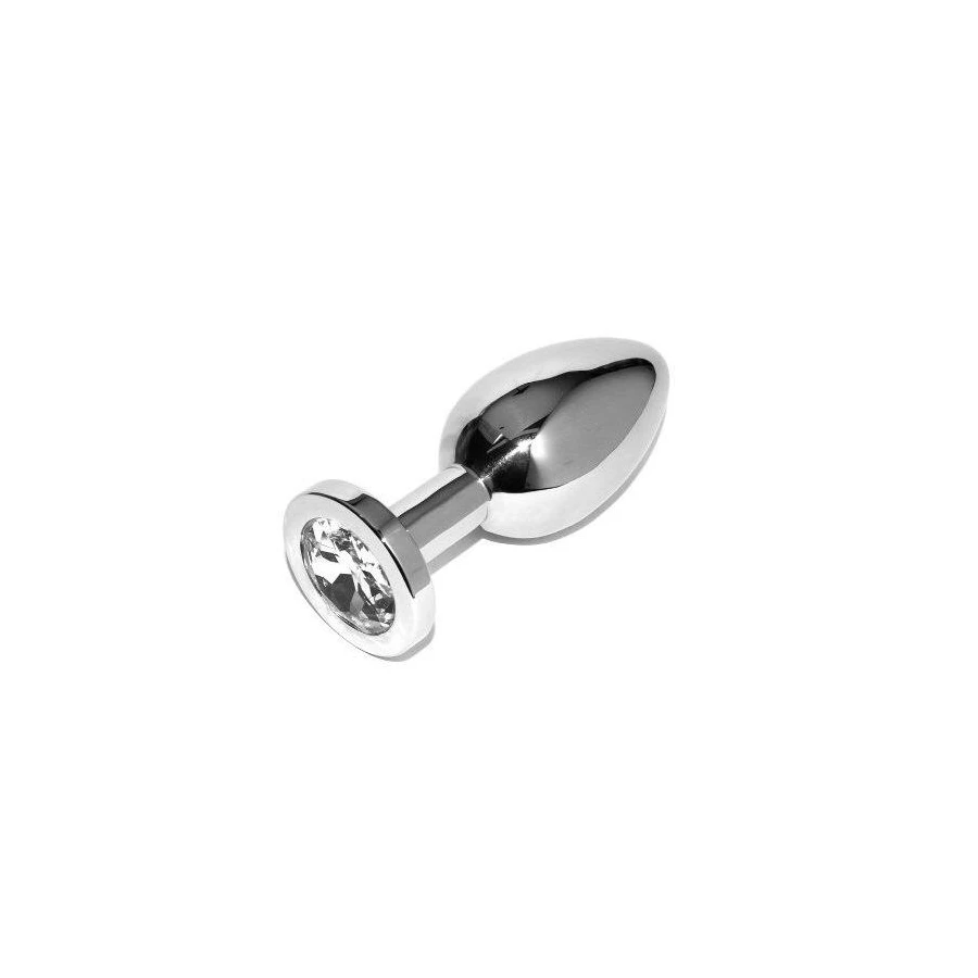 METAL HARD - ANAL PLUG DIAMOND TRANSPARENT SMALL 5.71CM